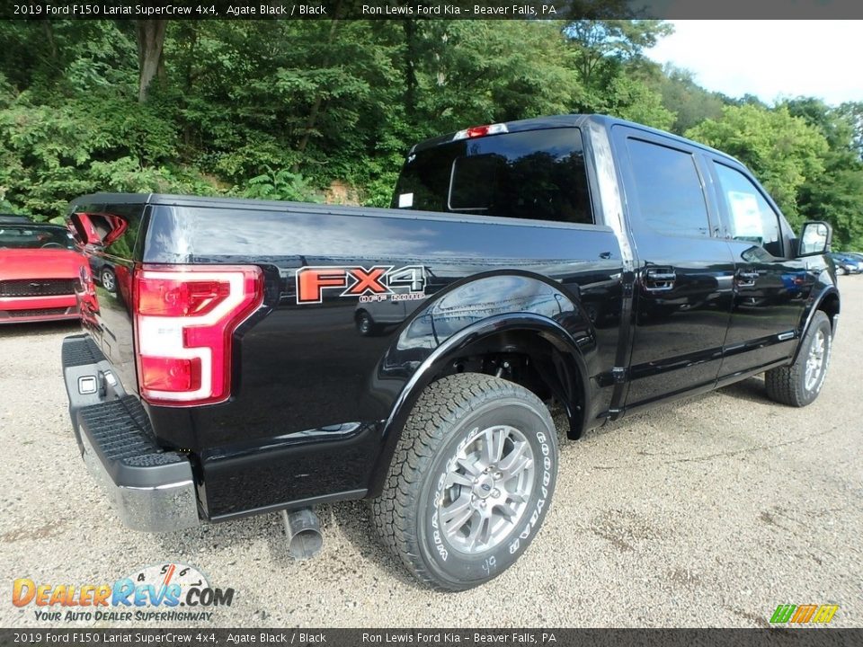 2019 Ford F150 Lariat SuperCrew 4x4 Agate Black / Black Photo #2