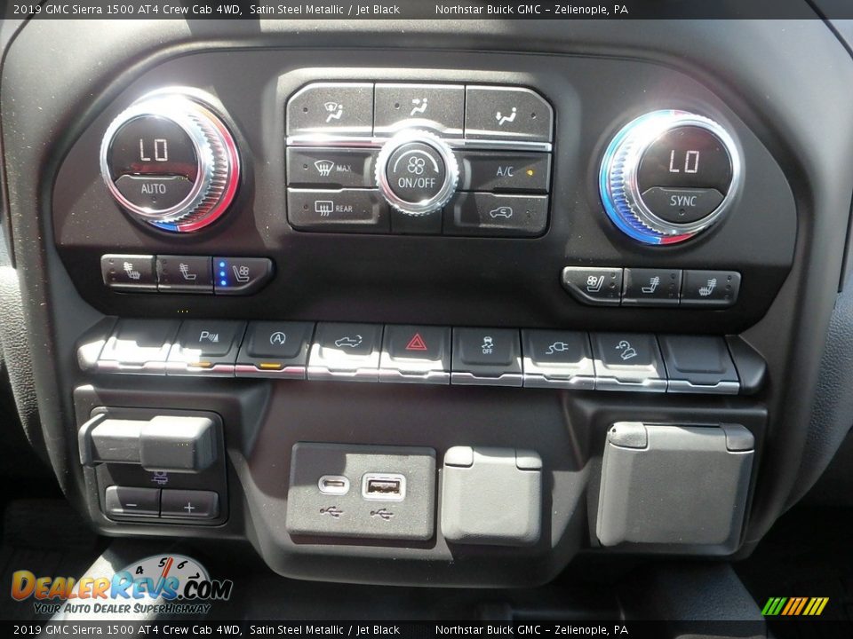 2019 GMC Sierra 1500 AT4 Crew Cab 4WD Satin Steel Metallic / Jet Black Photo #17