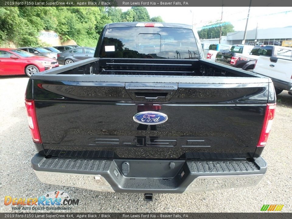 2019 Ford F150 Lariat SuperCrew 4x4 Agate Black / Black Photo #3