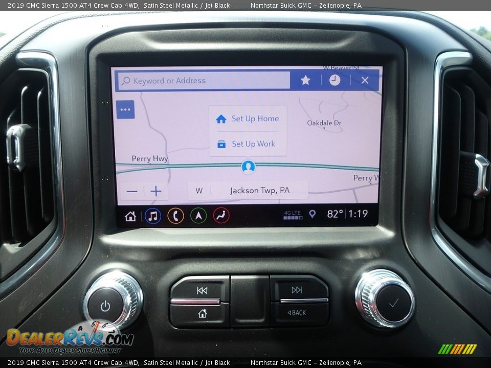 2019 GMC Sierra 1500 AT4 Crew Cab 4WD Satin Steel Metallic / Jet Black Photo #18