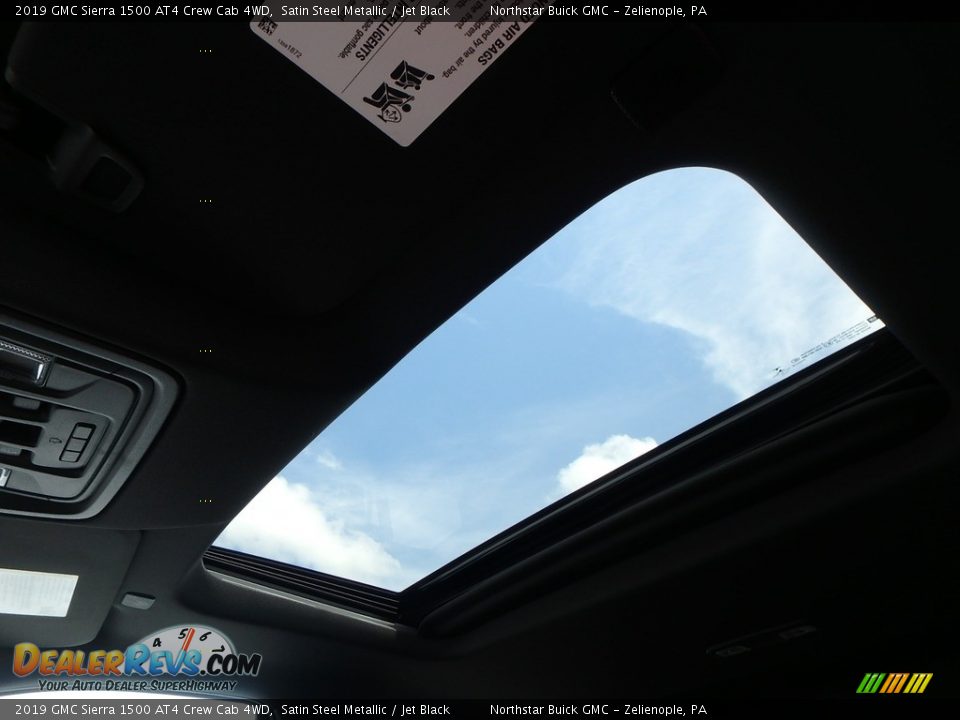 2019 GMC Sierra 1500 AT4 Crew Cab 4WD Satin Steel Metallic / Jet Black Photo #20