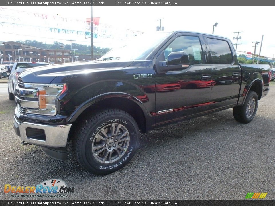 2019 Ford F150 Lariat SuperCrew 4x4 Agate Black / Black Photo #6