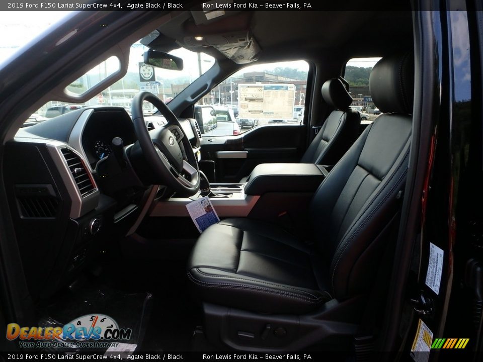 2019 Ford F150 Lariat SuperCrew 4x4 Agate Black / Black Photo #11