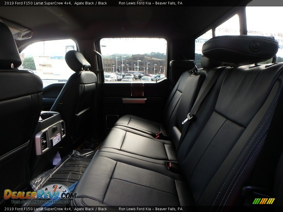 2019 Ford F150 Lariat SuperCrew 4x4 Agate Black / Black Photo #12