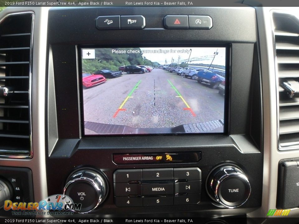 2019 Ford F150 Lariat SuperCrew 4x4 Agate Black / Black Photo #19