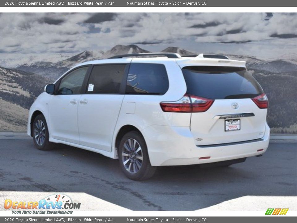 2020 Toyota Sienna Limited AWD Blizzard White Pearl / Ash Photo #3