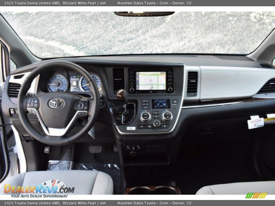2020 Toyota Sienna Limited AWD Blizzard White Pearl / Ash Photo #7