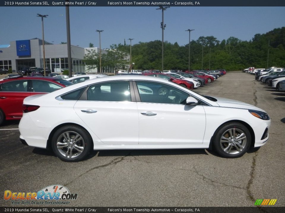 2019 Hyundai Sonata SEL Quartz White Pearl / Gray Photo #1