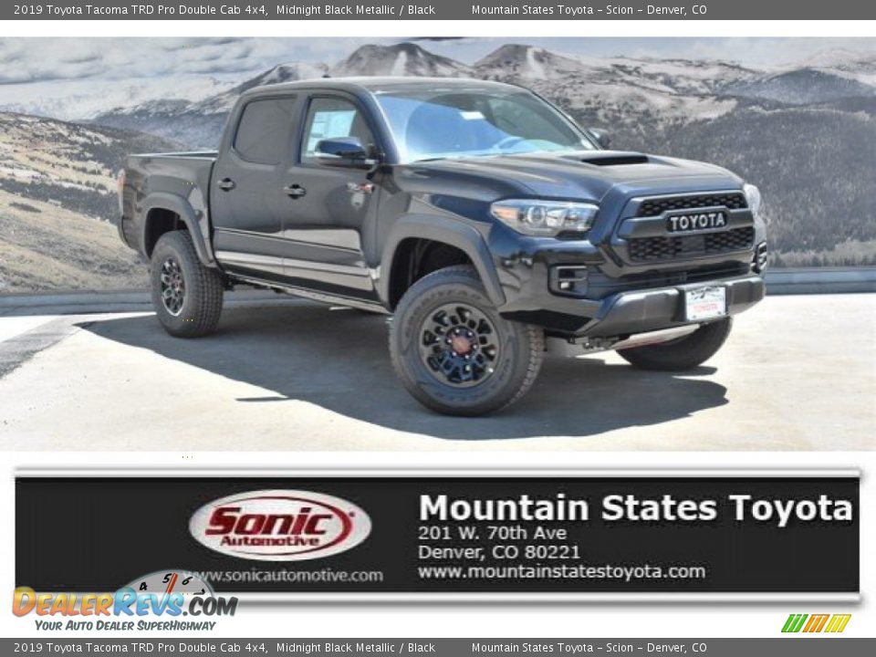 2019 Toyota Tacoma TRD Pro Double Cab 4x4 Midnight Black Metallic / Black Photo #1