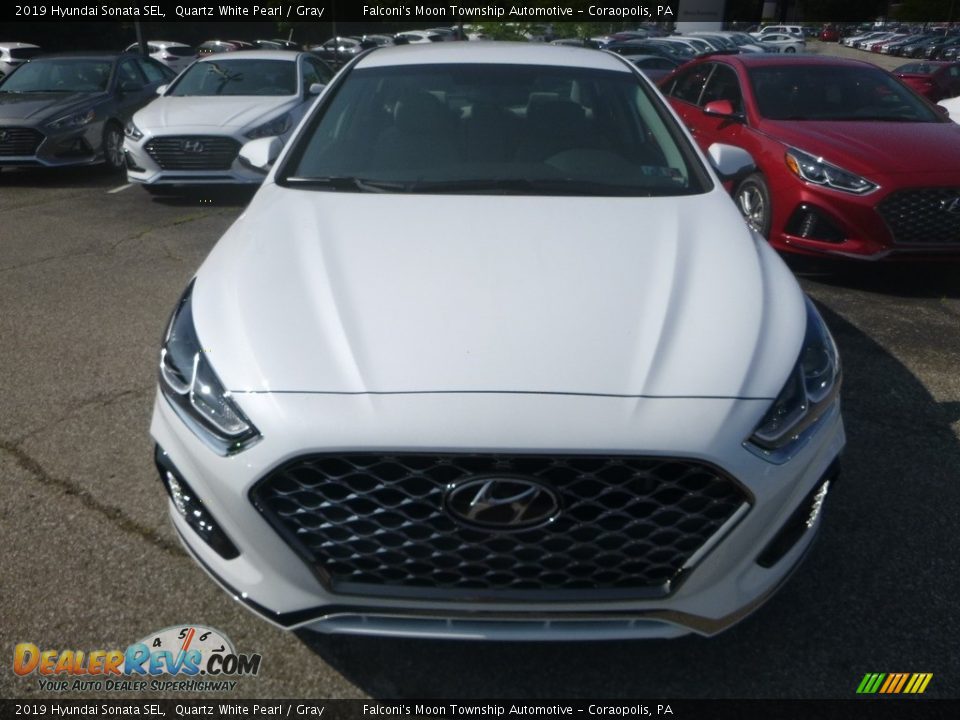 2019 Hyundai Sonata SEL Quartz White Pearl / Gray Photo #4