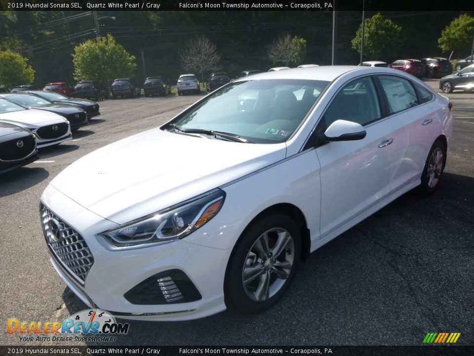 2019 Hyundai Sonata SEL Quartz White Pearl / Gray Photo #5