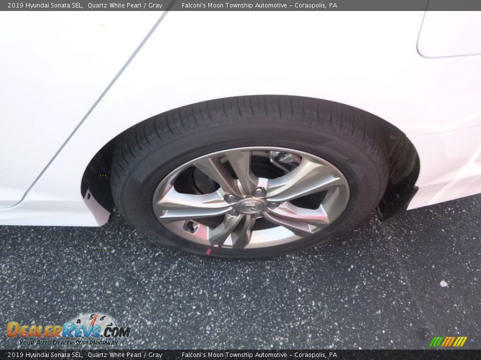 2019 Hyundai Sonata SEL Quartz White Pearl / Gray Photo #7