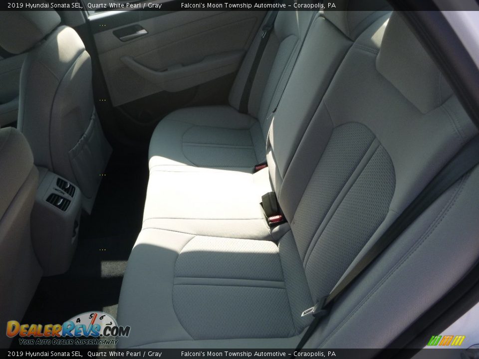 2019 Hyundai Sonata SEL Quartz White Pearl / Gray Photo #8