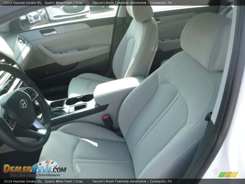 2019 Hyundai Sonata SEL Quartz White Pearl / Gray Photo #10