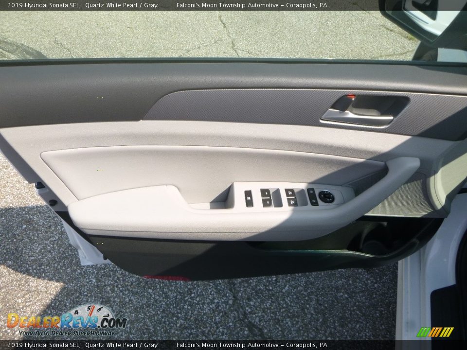 2019 Hyundai Sonata SEL Quartz White Pearl / Gray Photo #11