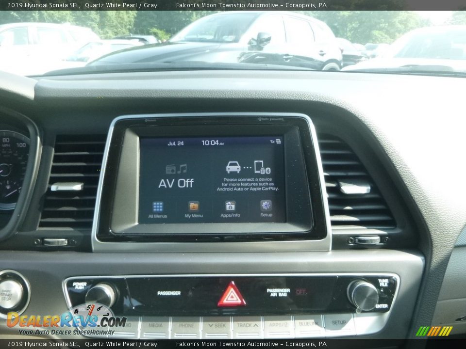 2019 Hyundai Sonata SEL Quartz White Pearl / Gray Photo #13