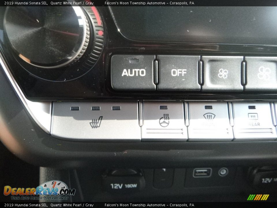 2019 Hyundai Sonata SEL Quartz White Pearl / Gray Photo #15