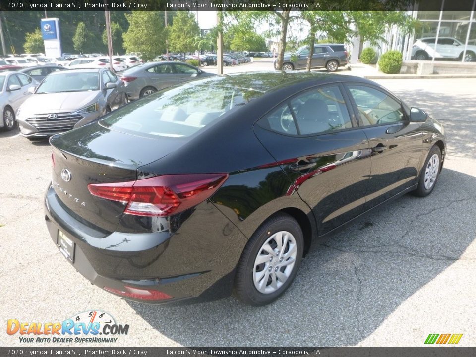 2020 Hyundai Elantra SE Phantom Black / Gray Photo #2