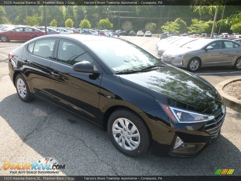 2020 Hyundai Elantra SE Phantom Black / Gray Photo #3