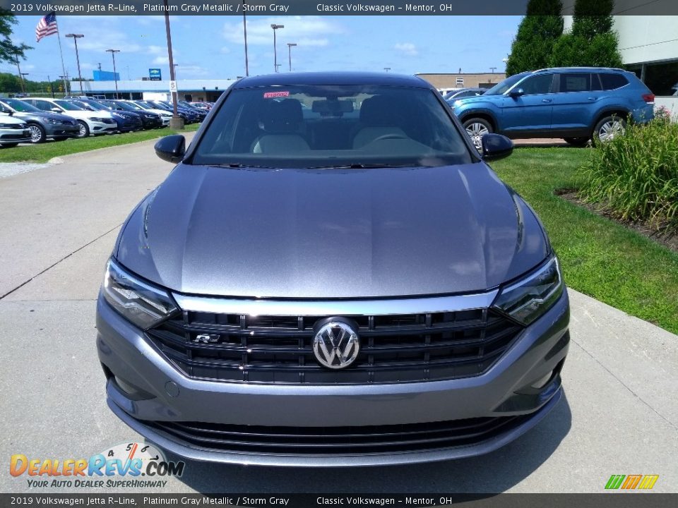 2019 Volkswagen Jetta R-Line Platinum Gray Metallic / Storm Gray Photo #2