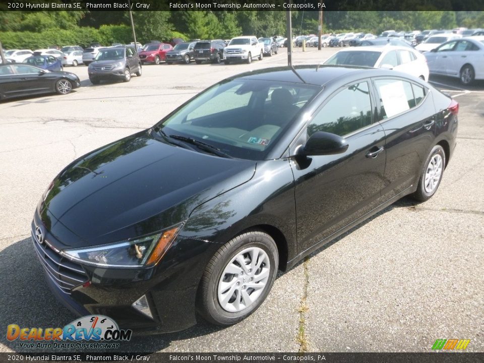 2020 Hyundai Elantra SE Phantom Black / Gray Photo #5