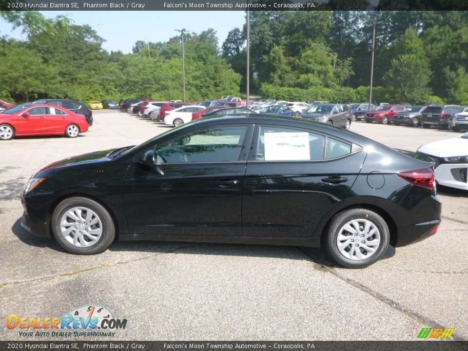 2020 Hyundai Elantra SE Phantom Black / Gray Photo #6