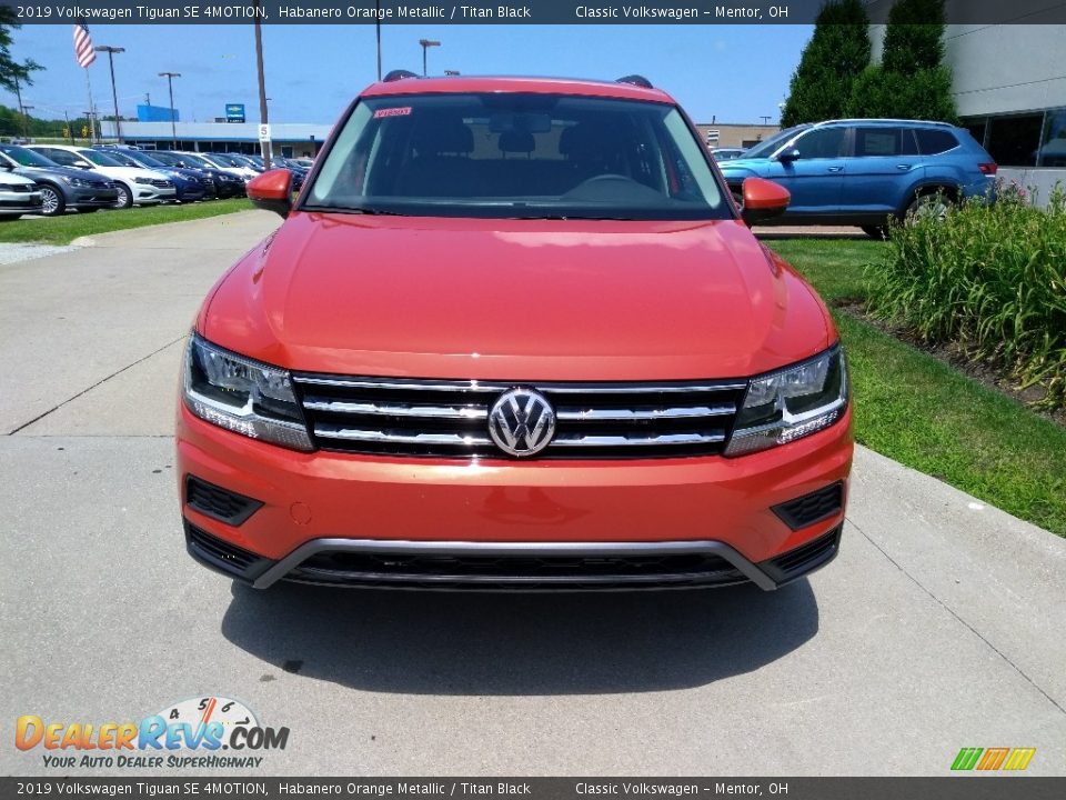 2019 Volkswagen Tiguan SE 4MOTION Habanero Orange Metallic / Titan Black Photo #2