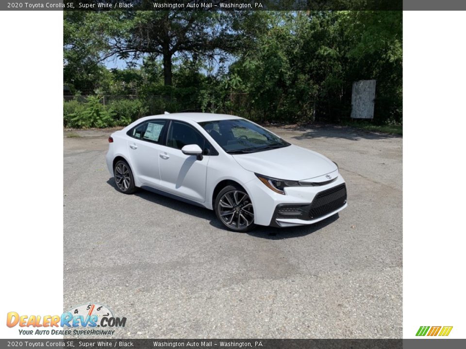 2020 Toyota Corolla SE Super White / Black Photo #1