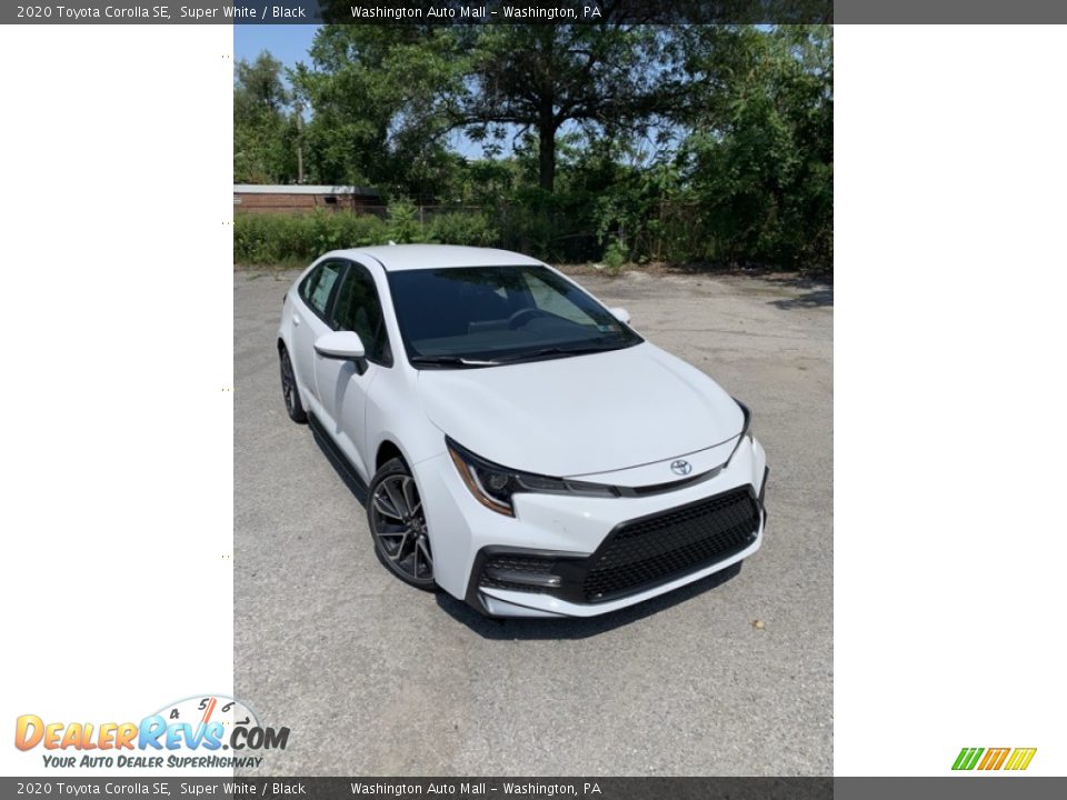 2020 Toyota Corolla SE Super White / Black Photo #2