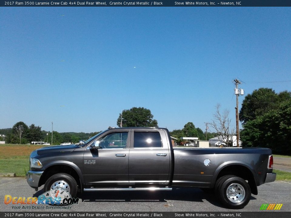 2017 Ram 3500 Laramie Crew Cab 4x4 Dual Rear Wheel Granite Crystal Metallic / Black Photo #1