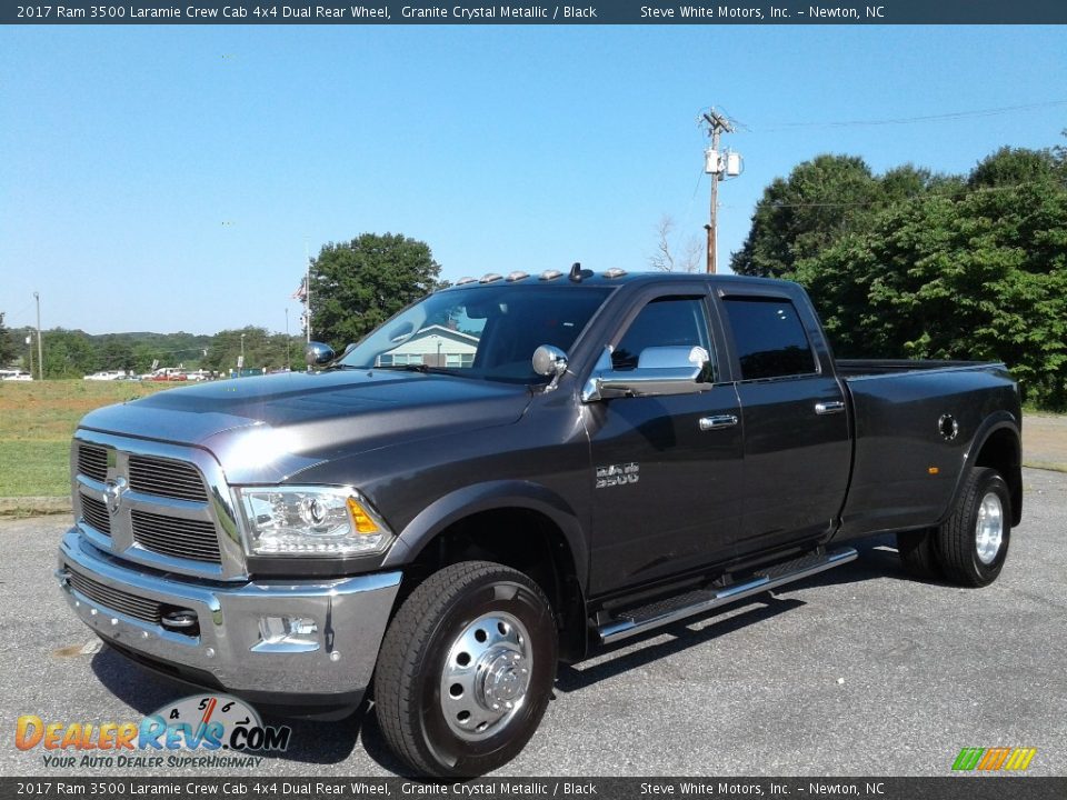 2017 Ram 3500 Laramie Crew Cab 4x4 Dual Rear Wheel Granite Crystal Metallic / Black Photo #2