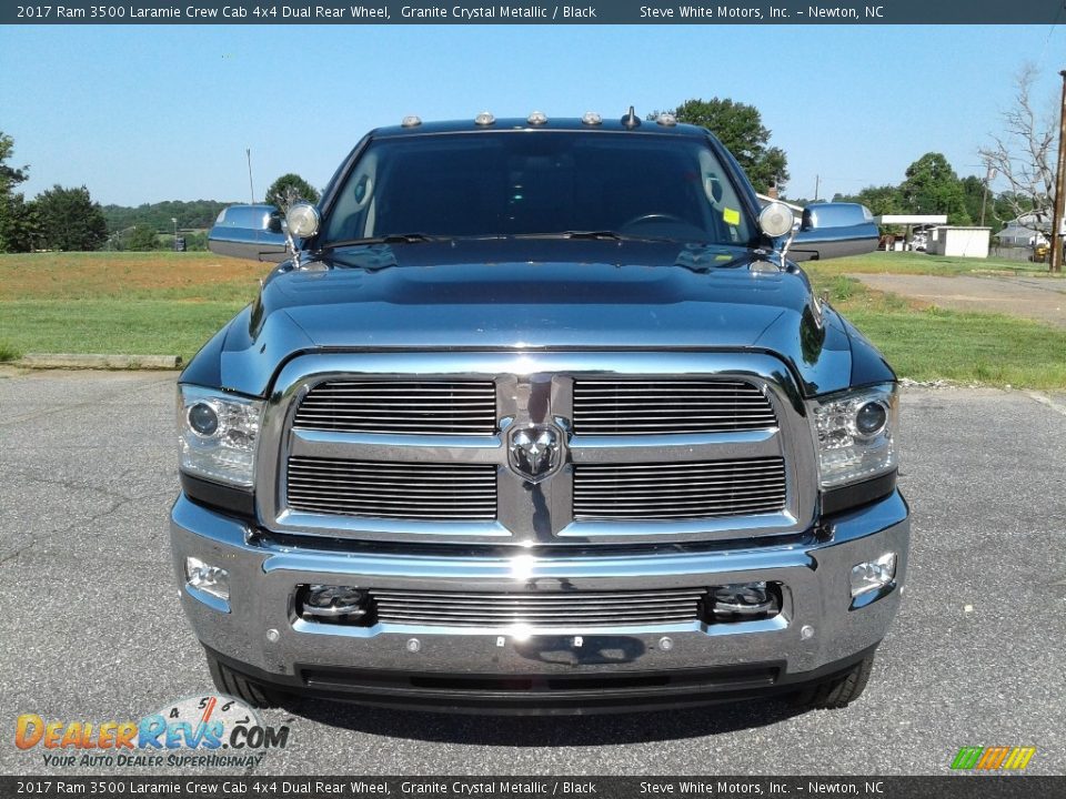 2017 Ram 3500 Laramie Crew Cab 4x4 Dual Rear Wheel Granite Crystal Metallic / Black Photo #3