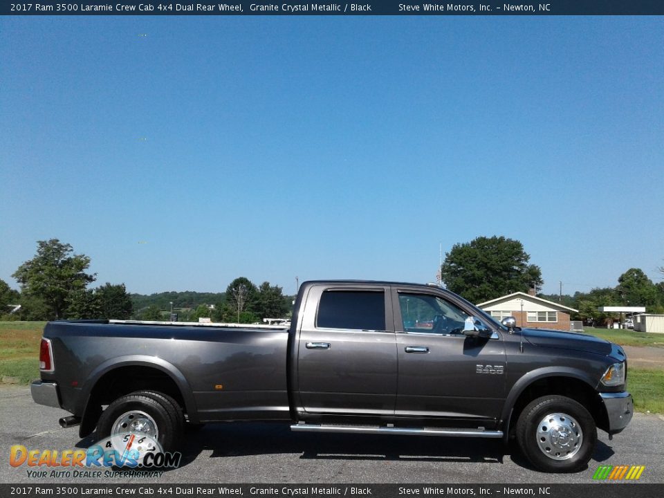 2017 Ram 3500 Laramie Crew Cab 4x4 Dual Rear Wheel Granite Crystal Metallic / Black Photo #5