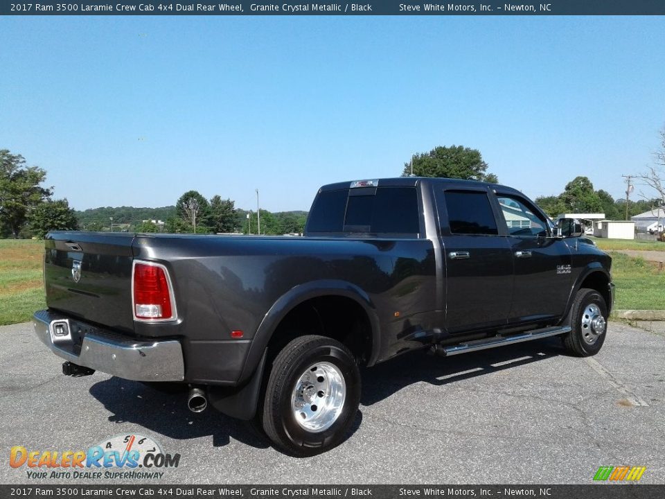 2017 Ram 3500 Laramie Crew Cab 4x4 Dual Rear Wheel Granite Crystal Metallic / Black Photo #6