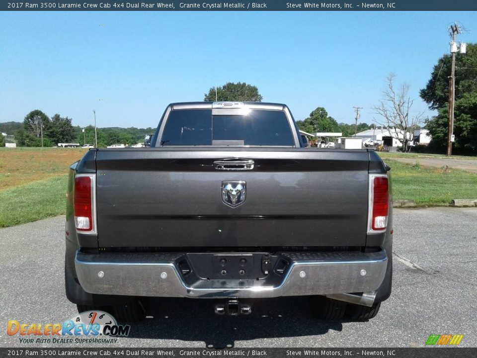 2017 Ram 3500 Laramie Crew Cab 4x4 Dual Rear Wheel Granite Crystal Metallic / Black Photo #7