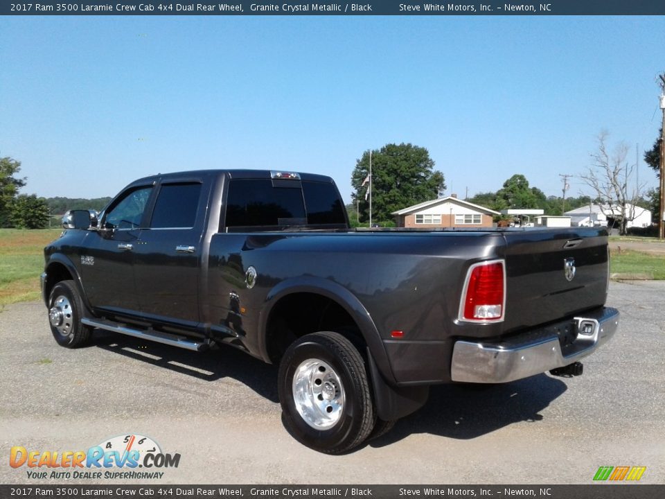 2017 Ram 3500 Laramie Crew Cab 4x4 Dual Rear Wheel Granite Crystal Metallic / Black Photo #8