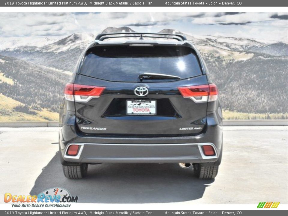 2019 Toyota Highlander Limited Platinum AWD Midnight Black Metallic / Saddle Tan Photo #4