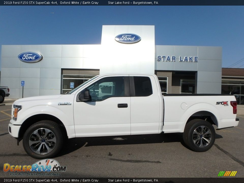 2019 Ford F150 STX SuperCab 4x4 Oxford White / Earth Gray Photo #1