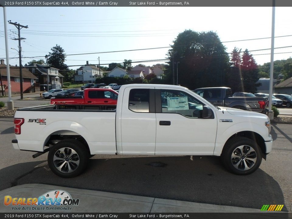 2019 Ford F150 STX SuperCab 4x4 Oxford White / Earth Gray Photo #4