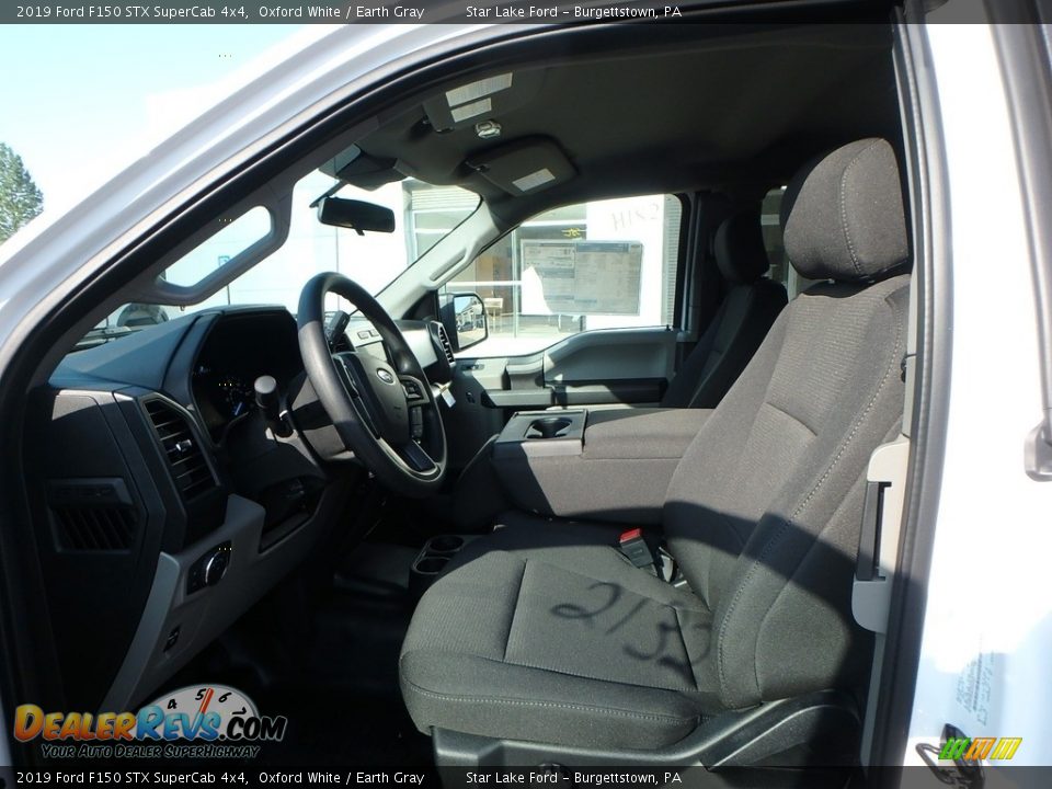 2019 Ford F150 STX SuperCab 4x4 Oxford White / Earth Gray Photo #11