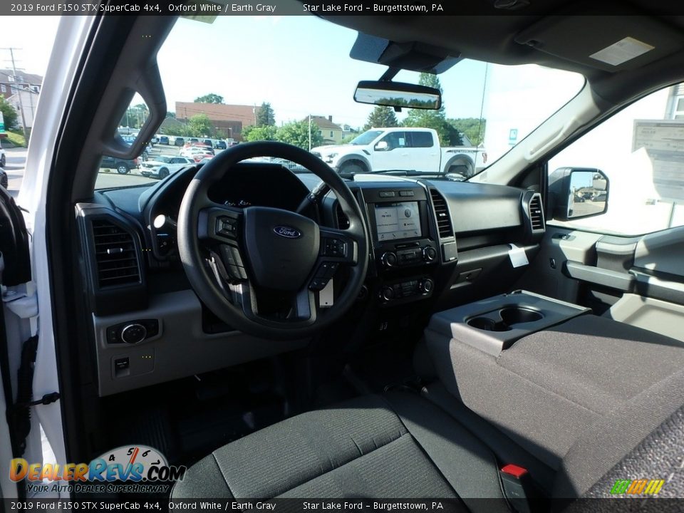 2019 Ford F150 STX SuperCab 4x4 Oxford White / Earth Gray Photo #13