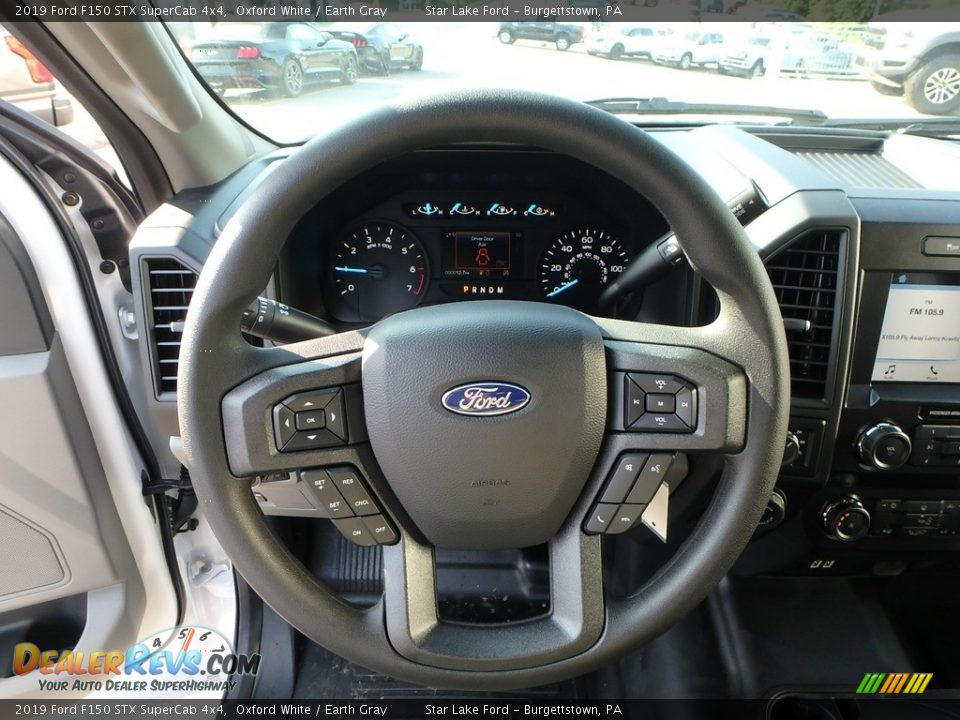 2019 Ford F150 STX SuperCab 4x4 Oxford White / Earth Gray Photo #16