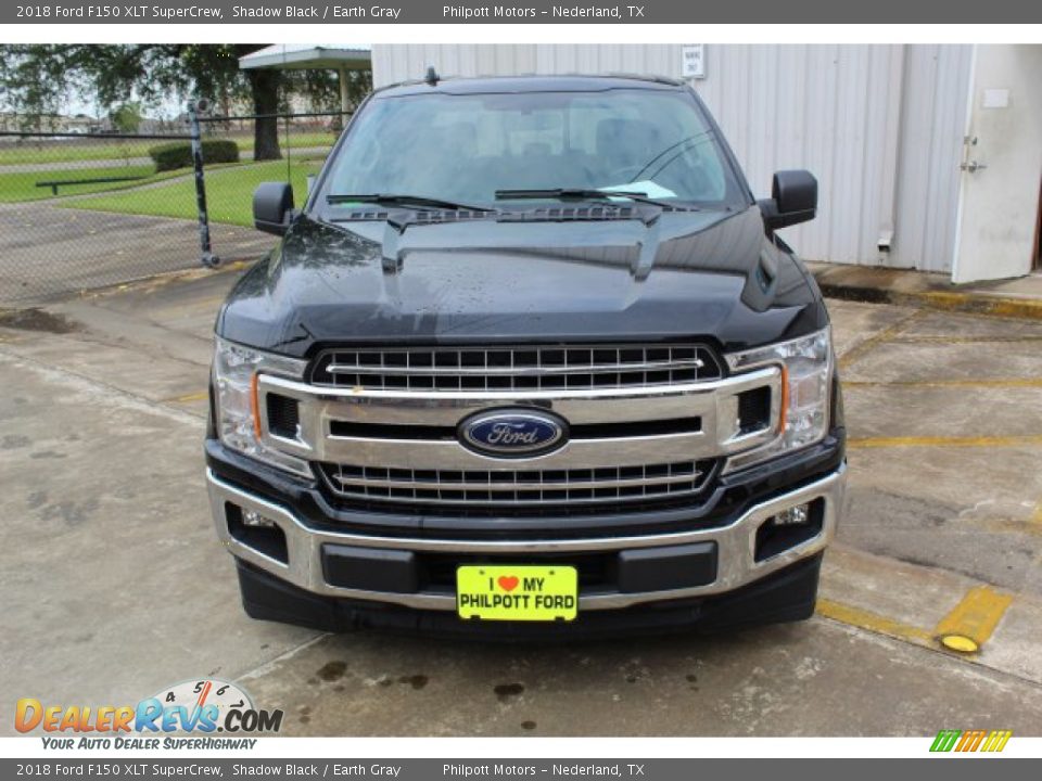 2018 Ford F150 XLT SuperCrew Shadow Black / Earth Gray Photo #3