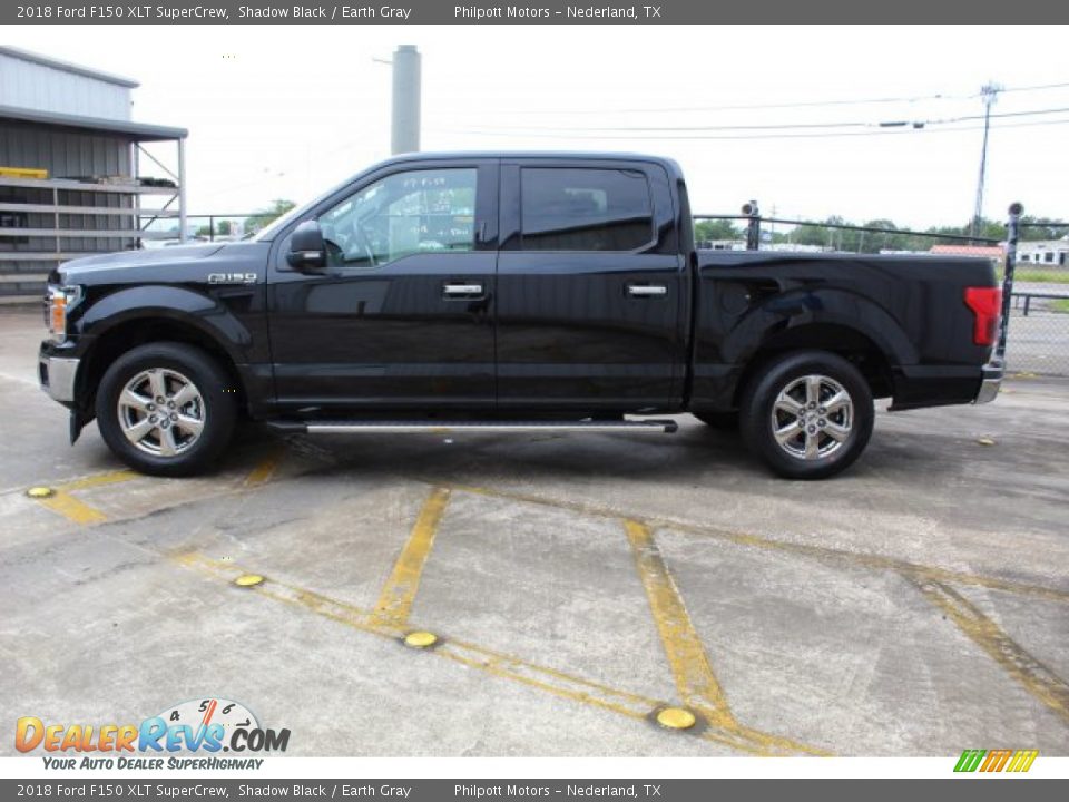 2018 Ford F150 XLT SuperCrew Shadow Black / Earth Gray Photo #6