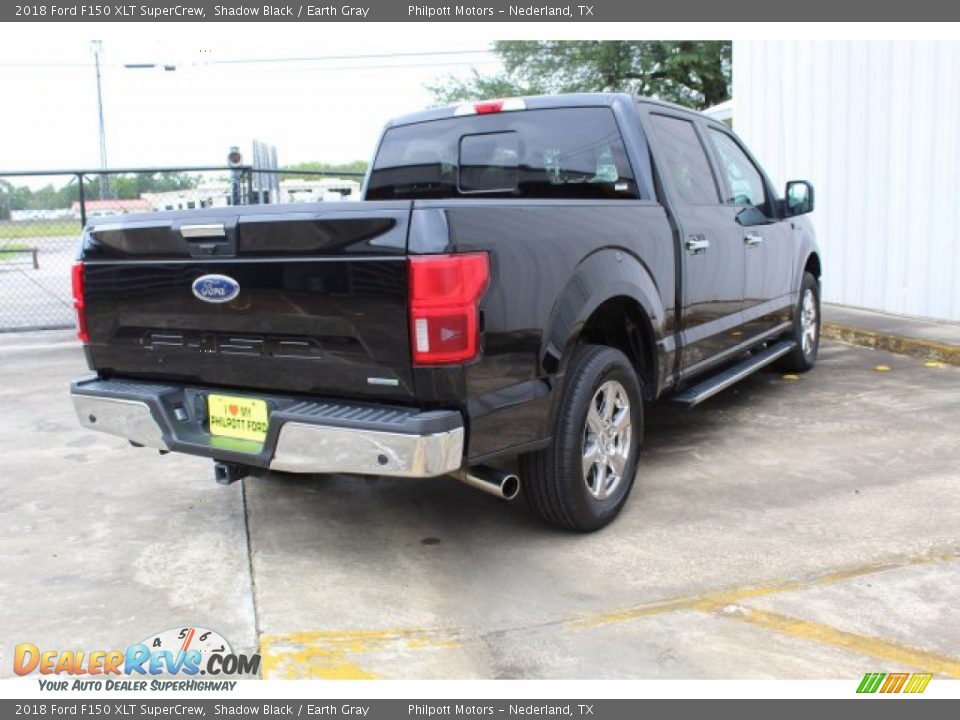 2018 Ford F150 XLT SuperCrew Shadow Black / Earth Gray Photo #7