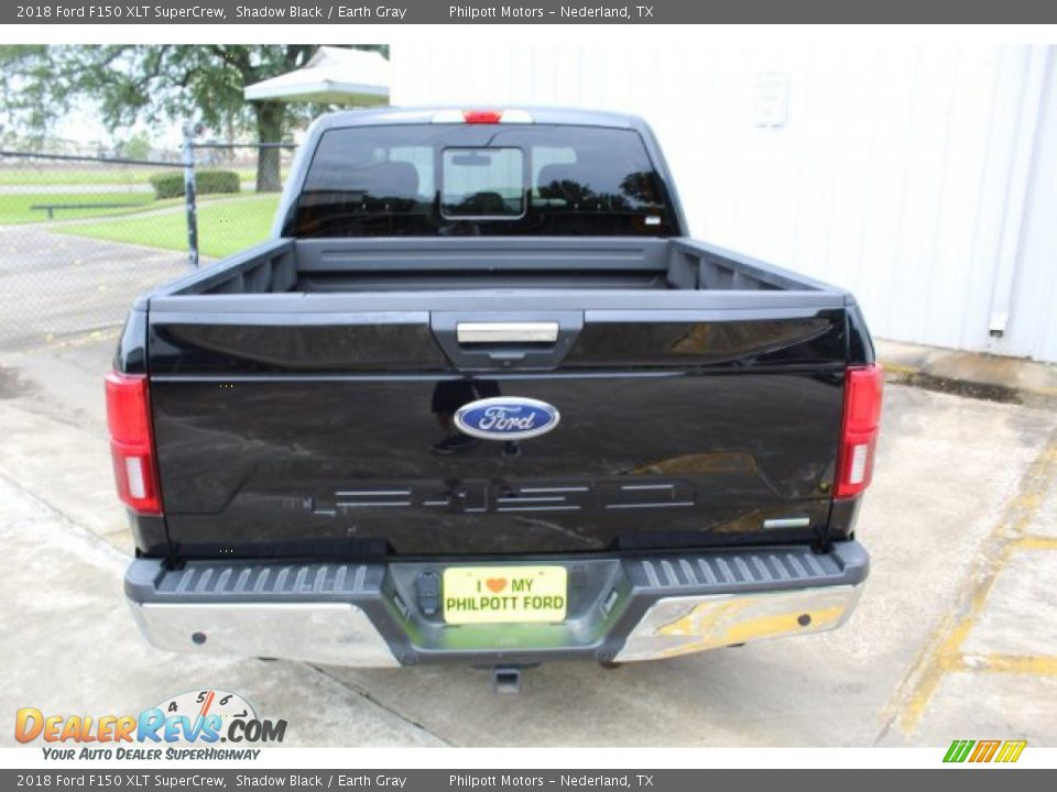 2018 Ford F150 XLT SuperCrew Shadow Black / Earth Gray Photo #8