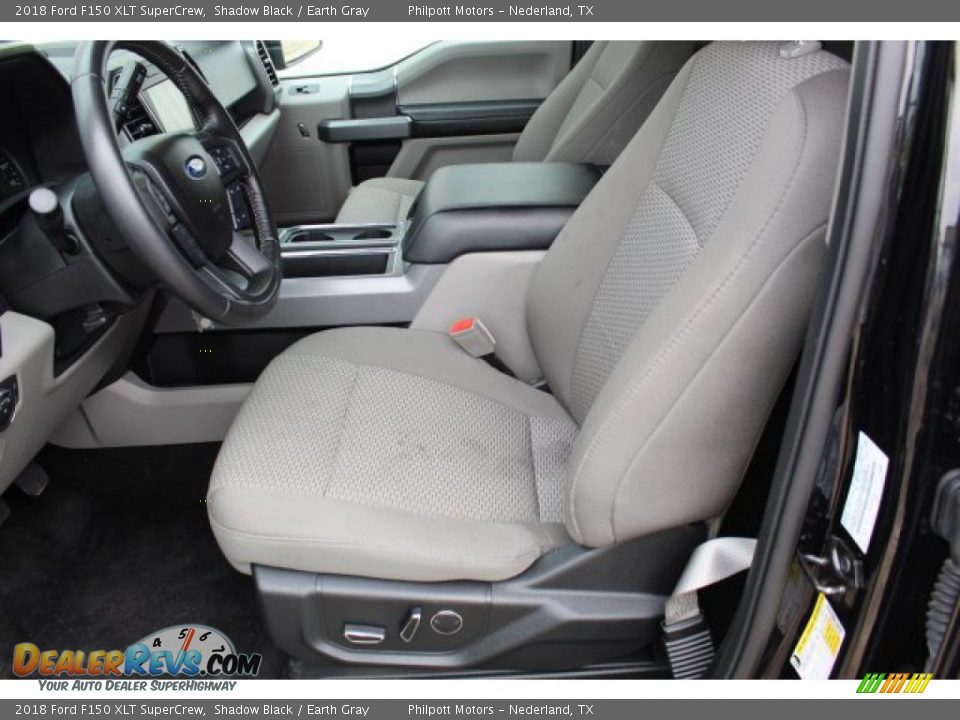 2018 Ford F150 XLT SuperCrew Shadow Black / Earth Gray Photo #11