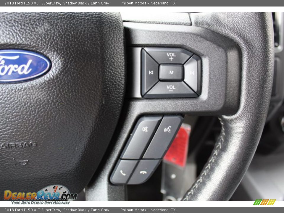 2018 Ford F150 XLT SuperCrew Shadow Black / Earth Gray Photo #14