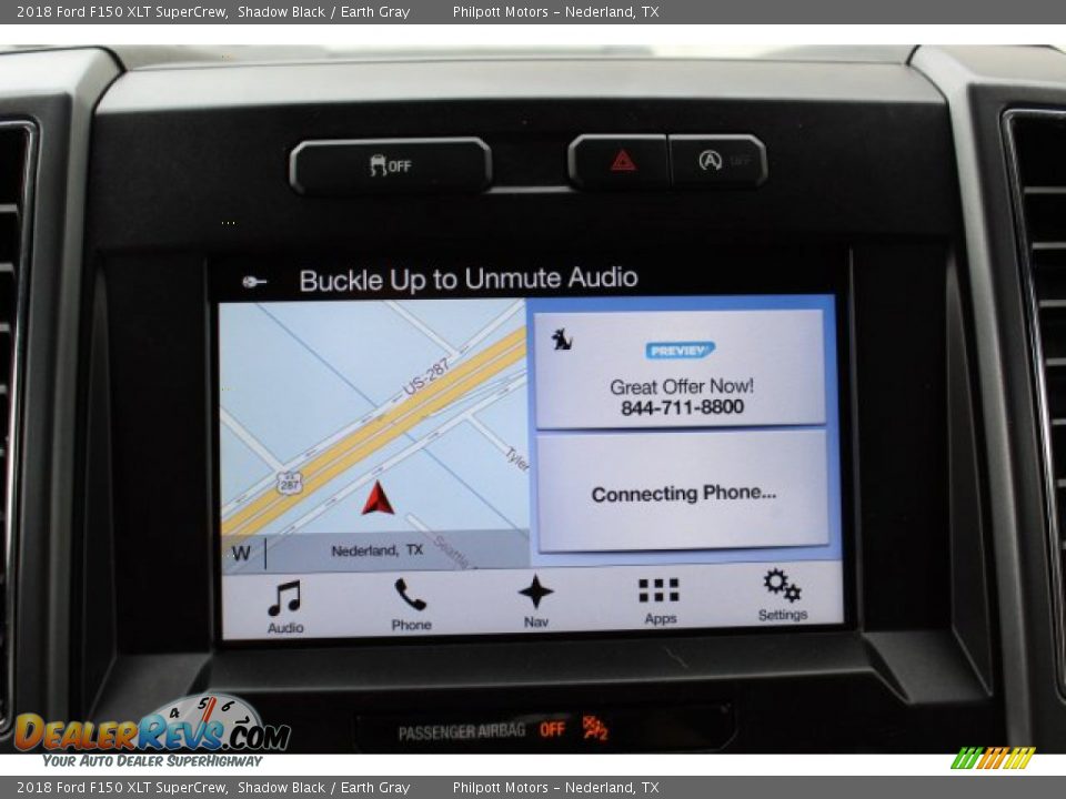 2018 Ford F150 XLT SuperCrew Shadow Black / Earth Gray Photo #17