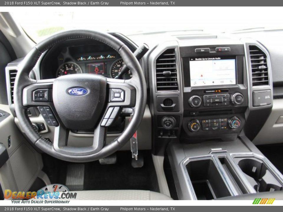 2018 Ford F150 XLT SuperCrew Shadow Black / Earth Gray Photo #22
